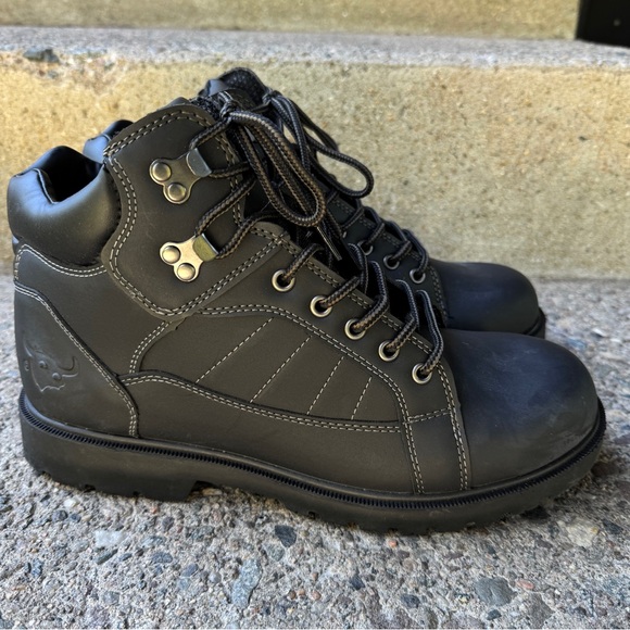 NEW Texas Steer Boots Men’s Size 10.5 KMAX2 Soft Toe Work Black Slip Resistant - Picture 6 of 12